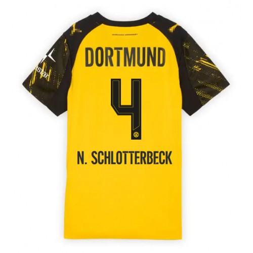 Borussia Dortmund Nico Schlotterbeck #4 Hemmatröja Dam 2025-26 Kortärmad Borussia Dortmund Nico Schlotterbeck #4 Hemmatröja Dam 2025-26 Kortärmad